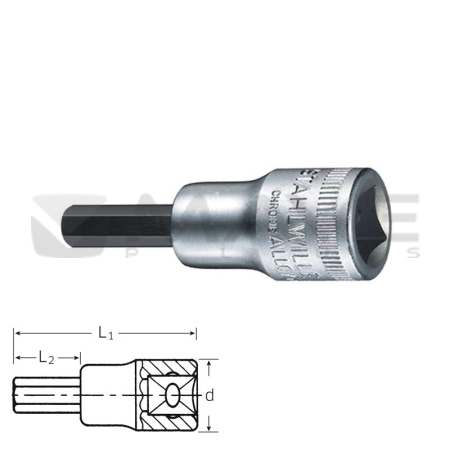 02450008 Nástrčná hlavice INHEX 49a 1/8 "